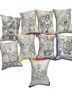 Almohada BOB ESPONJA para pintar souvenirs