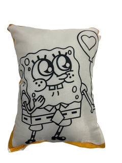Almohada BOB ESPONJA para pintar souvenirs - REGALOS MOTEFI