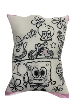 Almohada BOB ESPONJA para pintar souvenirs