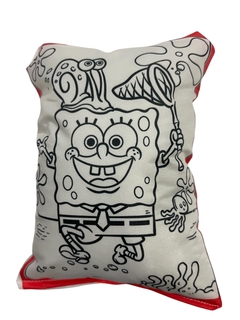 Almohada BOB ESPONJA para pintar souvenirs - REGALOS MOTEFI