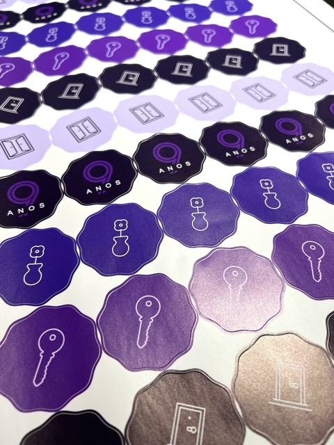 Adesivos personalizados 5x5