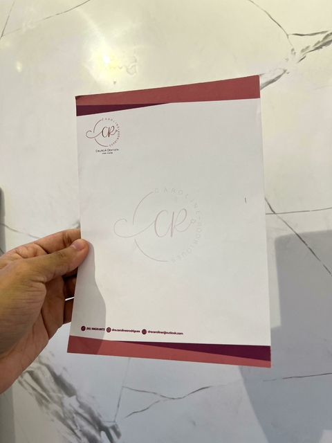 Receituários e papeis timbrados 15x21 ou A4