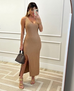 vestido lurex Luciana