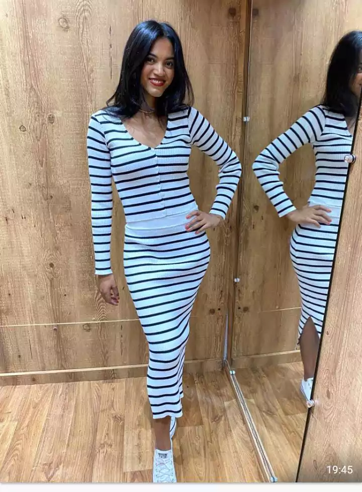 conjunto listrado Natielly