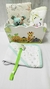 COMBO DE CAJA ORGANIZADORA Y AJUAR DE BEBE NATURAL Y VERDE - comprar online