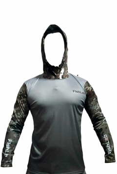 REMERA FISHLAB CON CAPUCHA PROTECCION UV TALLE XXL - comprar online