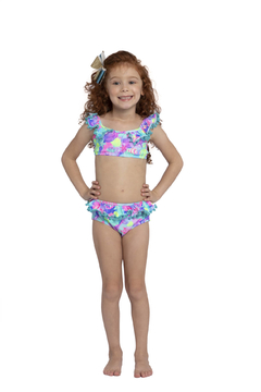 Biquini Ariel Fundo do mar Siri Kids