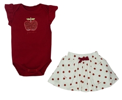 Conjunto body e shorts love apple Grow Up
