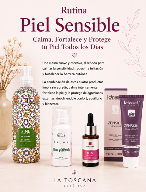 RUTINA PIEL SENSIBLE | Calma, Fortalece y Protege