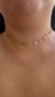 Choker estrela dourado