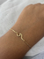 Pulseira ajustável onda dourado