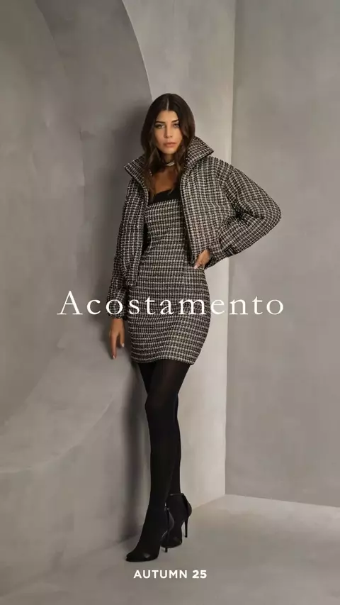 Vestido tweed black