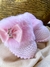 Sapatinho Botinha em Tricot Rosa Bebê - comprar online