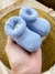 Sapatinho Rolinho em Tricot Azul Bebê - comprar online