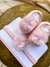 Kit Sapatinho em Tricot + Faixinha | Florzinha