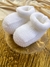 Sapatinho Rolinho em Tricot Branco - comprar online