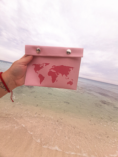 Sobre porta documentos - Mapa (Pink)