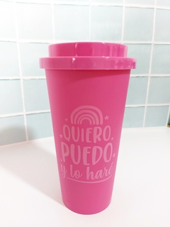 Vasos térmicos altos con frases en internet
