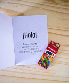 CUADERNO NIÑOS PARA PINTAR + LÁPICES - comprar online