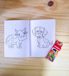 CUADERNO NIÑOS PARA PINTAR + LÁPICES - ALL FOR YOU Y LE