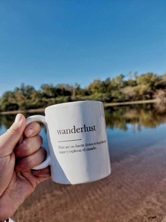 Taza wanderlust significado