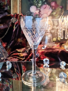 Copas de cristal tallado y grabado