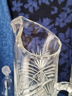 Jarra de cristal tallado gran tamaño - comprar online