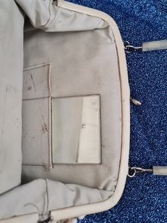 Cartera retro bolones blanco - Lo que el tiempo nos dejó