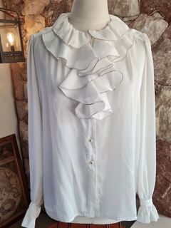 Cmisa vintage con jabot - comprar online