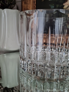 Hielera cristal antiguo tallado lineas verticales - comprar online