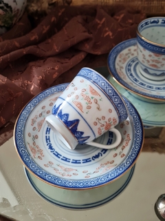 Dos dúos de cafe porcelana grano de arróz - comprar online