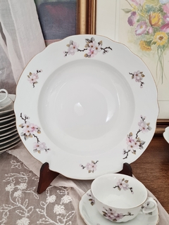 Platos Hondos Verbano flor de durazno (12u)