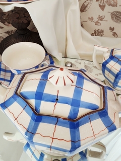 Juego de té japonés pintado a mano