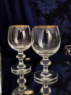 Set de 2 copas de cristal