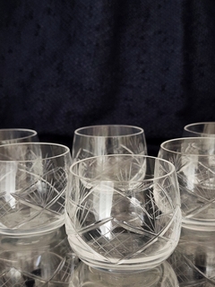 Vasitos de cristal tallados