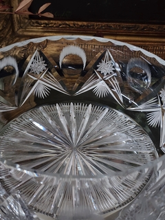 Ensaladera de cristal tallado - Lo que el tiempo nos dejó