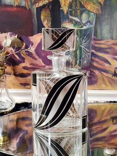 Botellón de cristal art deco