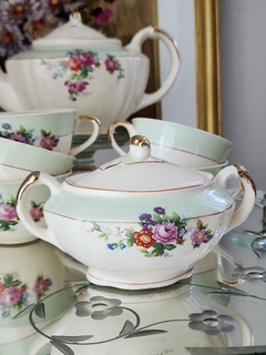 Juego de té de loza vintage - comprar online