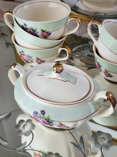Juego de té de loza vintage en internet