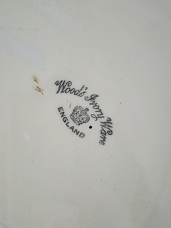 Ensaladera de loza inglesa Wood's Ivory - Lo que el tiempo nos dejó