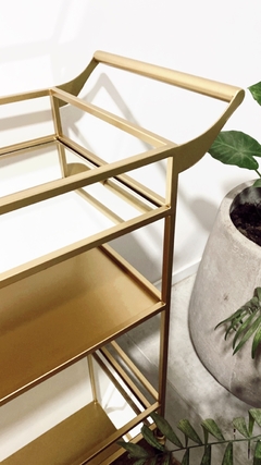 Mini bar de hierro y espejo Palma en internet