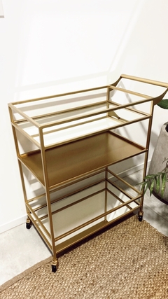 Mini bar de hierro y espejo Palma - comprar online