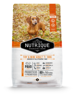 NUTRIQUE - Toy & Mini Adult Dog 7+ - 3 kg