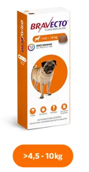 Bravecto® - Comprimidos masticables / Perros pequeños - 4,5 a 10 kg