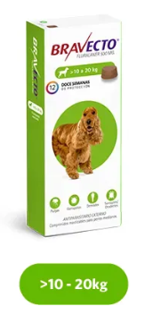 Bravecto® - Comprimidos masticables / Perros medianos - 10 a 20 kg