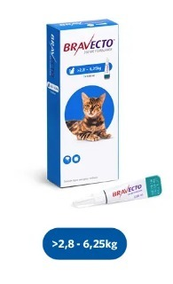 Bravecto® - Pipeta / Gatos - 2,8 a 6,25 kg - comprar online