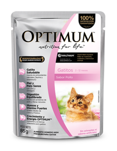 OPTIMUM - Gatitos / Humedo - 12 x 85 gr