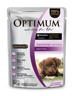 OPTIMUM - Cachorro / Humedo - 12 x 100 gr