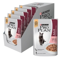 PRO PLAN - Adulto salmon en salsa / Humedo - 12 x 85 gr