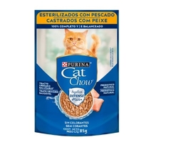 CAT CHOW - Esterilized / Sabor pescado - 12 x 85 gr